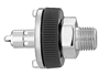M N2O Ohmeda Quick Connect  to 1/8" M Medical Gas Fitting, Medical Gas Adapter, ohmeda quick connect, ohio quick connect, N2O, Nitrous Oxide, quick connect, quick-connect, diamond quick connect, ohmeda male to 1/8 male